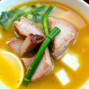 Cách nấu bún bung chân giò dọc mùng chuẩn vị Bắc thơm ngon